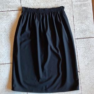 Zoran black wool skirt